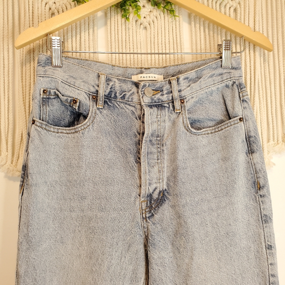 Pacsun Light Wash Ultra High Rise Slim - Picture 3 of 7